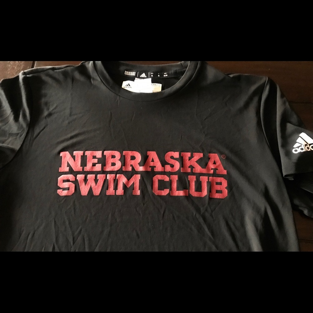 Nebraska Cornhuskers Adidas Swim Club shirt XL
